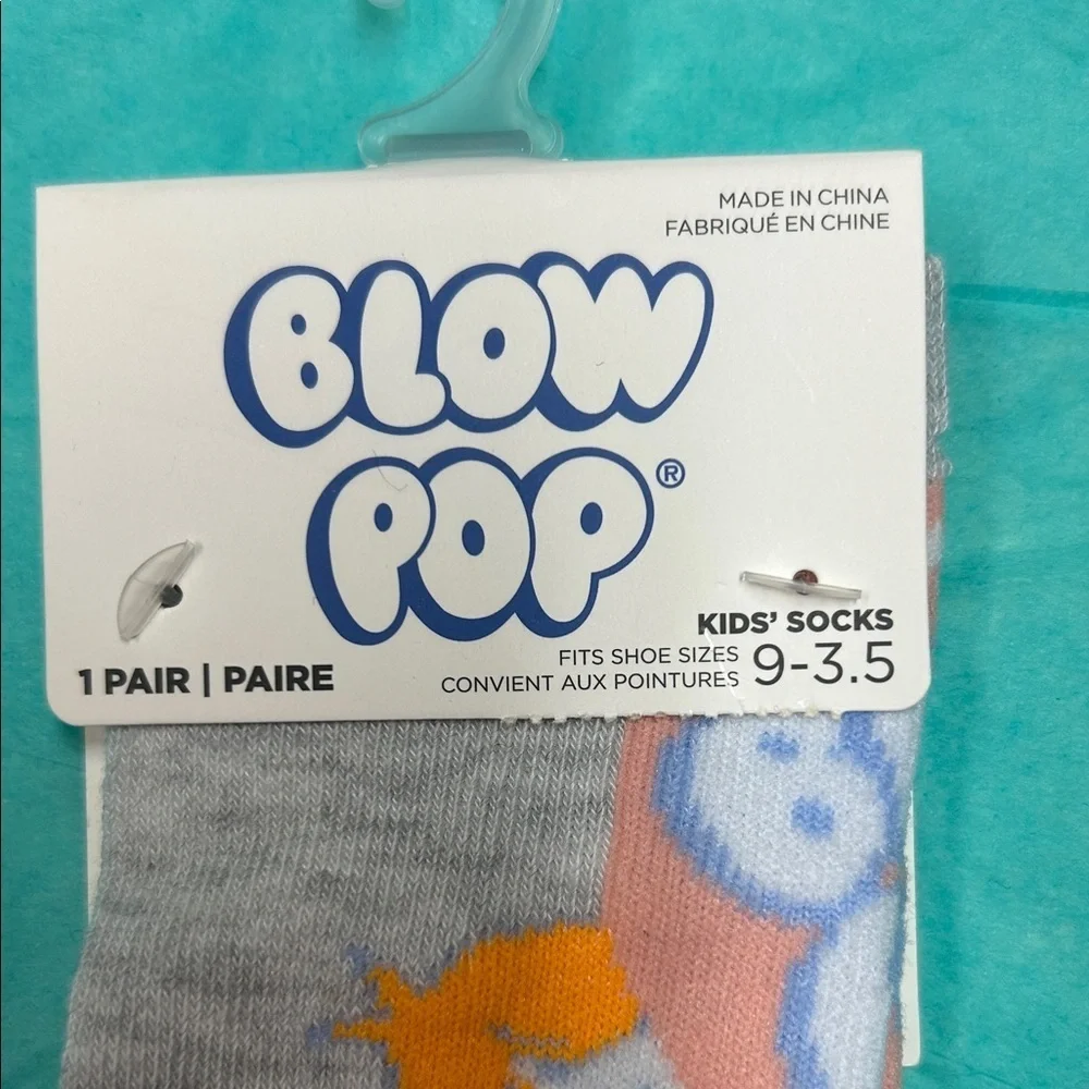Novelty Blow Pop Kids' Striped Socks